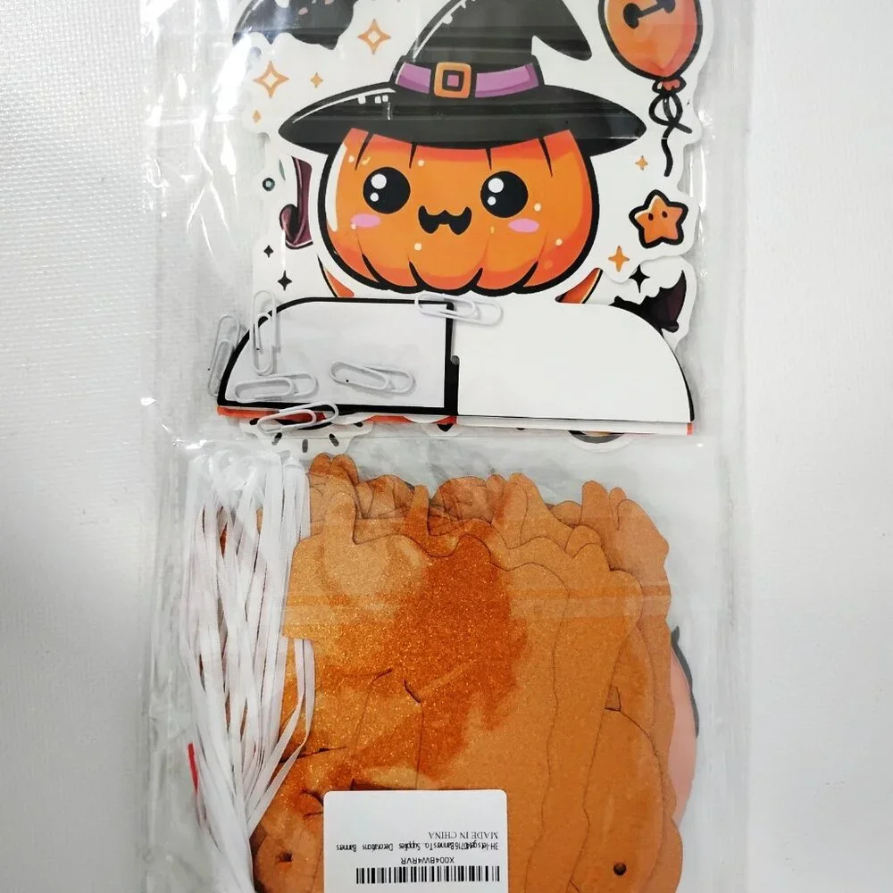 Halloween Party Centerpiece Set with Banner 17 Piece Set Fall Decor